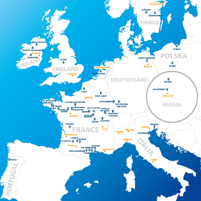 Carte des bases